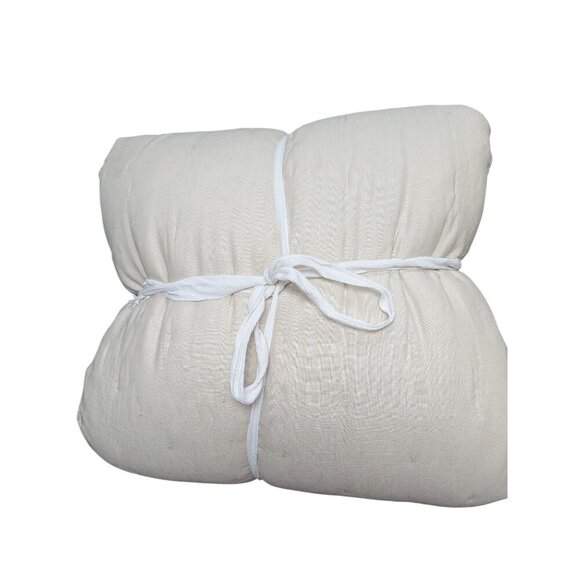 Quince 100% European Linen Dream Quilt 3PC Set Color Natural Size Full/Queen-NEW - Picture 1 of 8